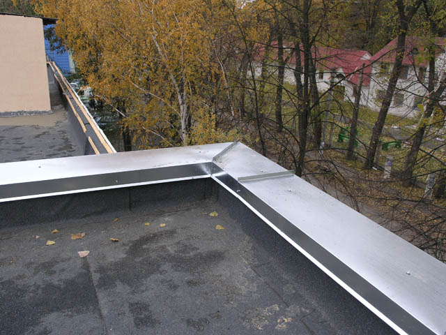 angle of the parapet